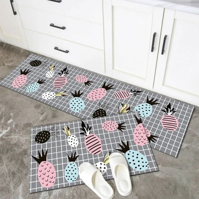 Anti-slip Kitchen Mat for Floor Modern Bath Carpet Entrance Doormat Tapete Fashion Absorbent Area Rugs Living Bedroom Prayer Pad