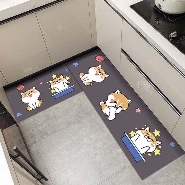 Anti-slip Kitchen Mat for Floor Modern Bath Carpet Entrance Doormat Tapete Fashion Absorbent Area Rugs Living Bedroom Prayer Pad