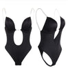 Full Bodyshaper Bra Women Deep V Convertible Bra Thong Shapewear Backless Invisible Push Up Underwear Slimming Bodysuit