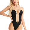 Full Bodyshaper Bra Women Deep V Convertible Bra Thong Shapewear Backless Invisible Push Up Underwear Slimming Bodysuit