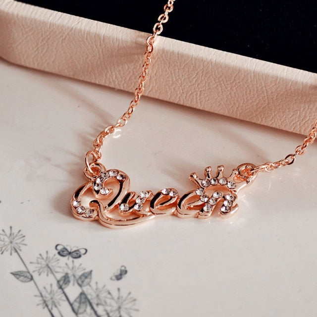 26 English Letter Necklace Women's 2020 New Bohemia Style Colored Necklace Copper Plated Gold  Clavicle Chain for Girls