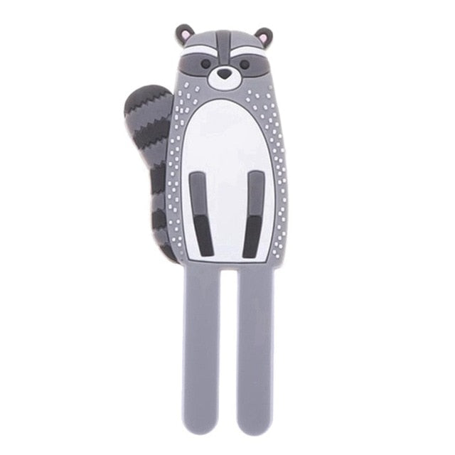 Unique Multifunctional Cute Animals Magnetic Hooks Removable Decorative Fridge Sticker Refrigerator Message Magnet Key Holder