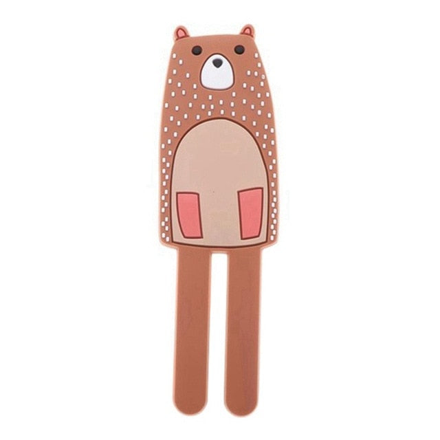 Unique Multifunctional Cute Animals Magnetic Hooks Removable Decorative Fridge Sticker Refrigerator Message Magnet Key Holder