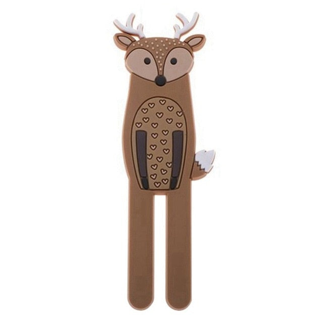 Unique Multifunctional Cute Animals Magnetic Hooks Removable Decorative Fridge Sticker Refrigerator Message Magnet Key Holder