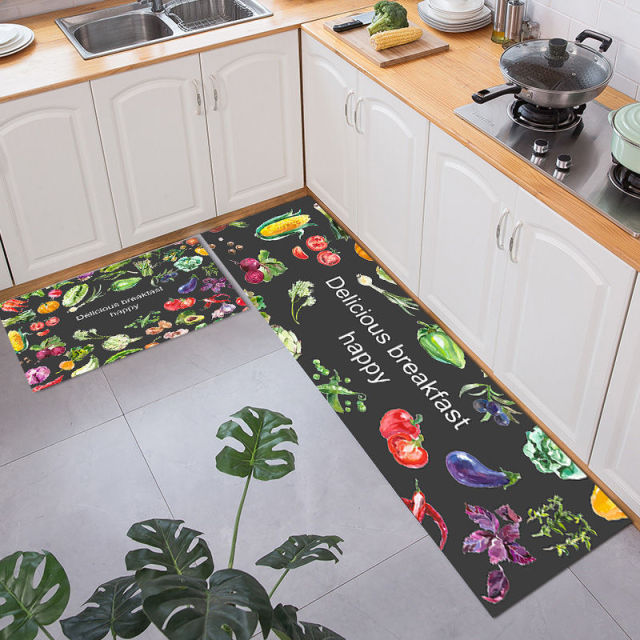 Anti-slip Kitchen Mat for Floor Modern Bath Carpet Entrance Doormat Tapete Fashion Absorbent Area Rugs Living Bedroom Prayer Pad