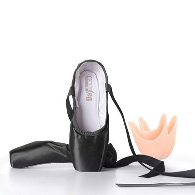 Ballet Pointe Shoes Ladies Professional Ballet Shoes Girls Women Ballerina Shoes With Ribbons