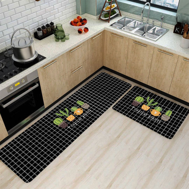 Anti-slip Kitchen Mat for Floor Modern Bath Carpet Entrance Doormat Tapete Fashion Absorbent Area Rugs Living Bedroom Prayer Pad