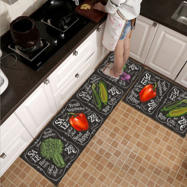 Anti-slip Kitchen Mat for Floor Modern Bath Carpet Entrance Doormat Tapete Fashion Absorbent Area Rugs Living Bedroom Prayer Pad