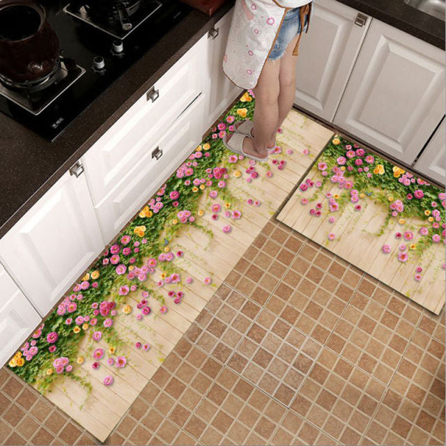 Anti-slip Kitchen Mat for Floor Modern Bath Carpet Entrance Doormat Tapete Fashion Absorbent Area Rugs Living Bedroom Prayer Pad