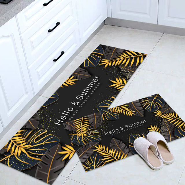 Anti-slip Kitchen Mat for Floor Modern Bath Carpet Entrance Doormat Tapete Fashion Absorbent Area Rugs Living Bedroom Prayer Pad