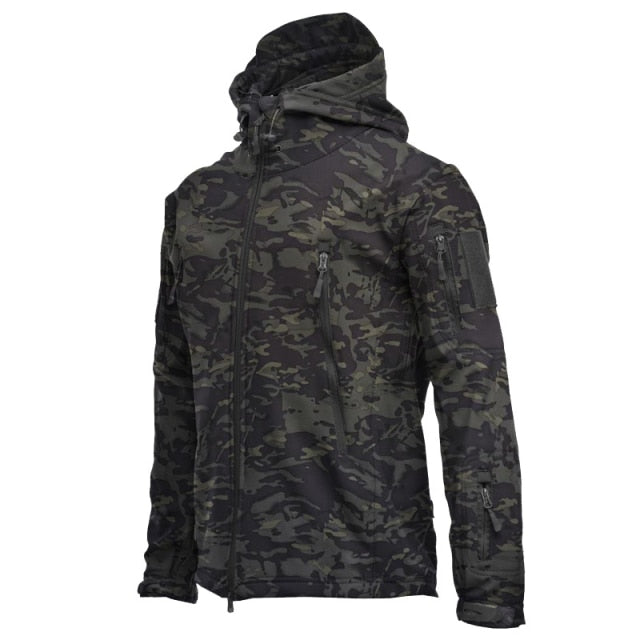 jacket Outdoor Soft Shell Fleece Windproof  Waterproof Breathable And Thermal Three In One Youth Hooded