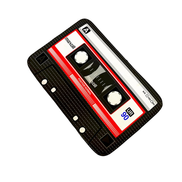 Retro Cassette Music Tape Floor Mat Multiple Choice Funny Entrance Door Mat Living Room Kitchen Non-Slip Carpet Bathroom Doormat