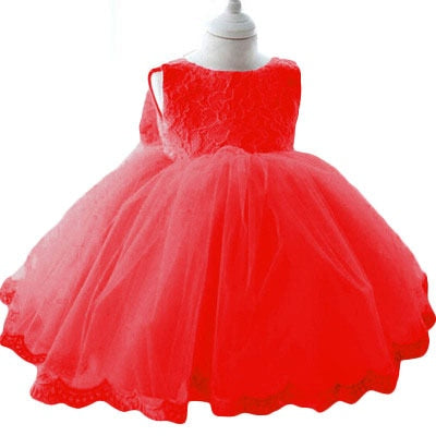 LZH Kids New Year Christmas Dress For Girls Elegant Princess Dress Children Girls 1 Year Birthday Wedding Evening Party Dress