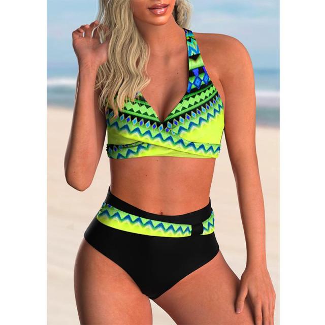 High Waist Bikini Sexy Swimsuit Women Push Up Bathing Suit Bikini Set Plus Size Swimwear Women Beach Swimming Suit