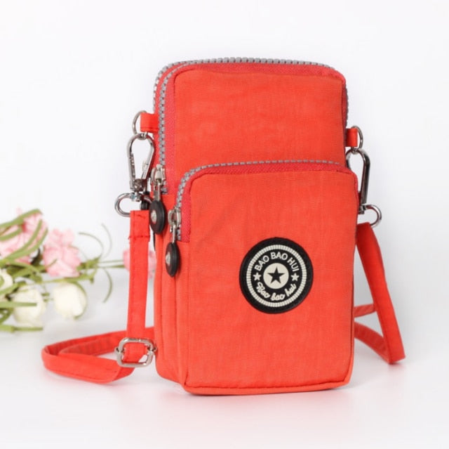 Sports Wallet Phone Bag For Mobile Shoulder Bag Pouch Case Belt Handbag Purse Coin Wallet Retro Key Holder Small Money Bag