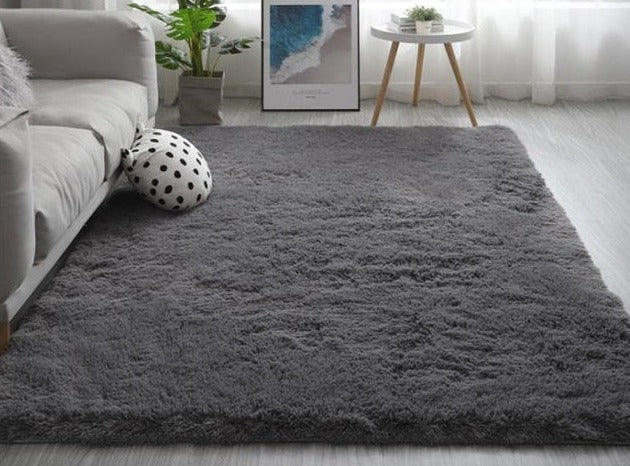 Thick Carpets for Living Room Soft Anti-Slip Plush Rug Fluffy Floor Carpet Bathroom Mats of Decoration Velvet Kids Play-Mat