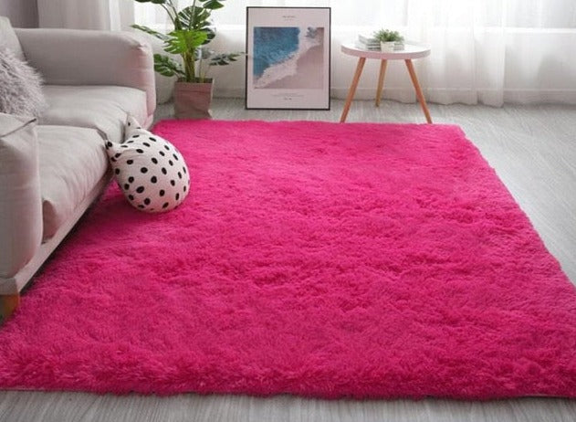 Thick Carpets for Living Room Soft Anti-Slip Plush Rug Fluffy Floor Carpet Bathroom Mats of Decoration Velvet Kids Play-Mat