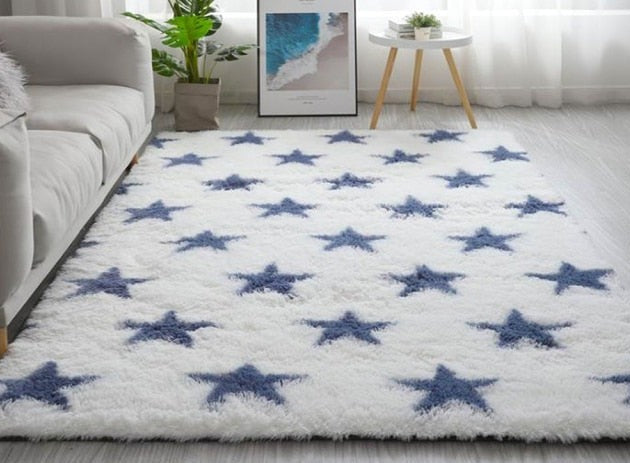 Thick Carpets for Living Room Soft Anti-Slip Plush Rug Fluffy Floor Carpet Bathroom Mats of Decoration Velvet Kids Play-Mat