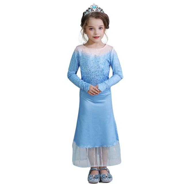 Princess Girl Dress Girl Children Christmas Party Costume For Kids Girls Clothes Fantasy Kids Ball Wear Dress Up