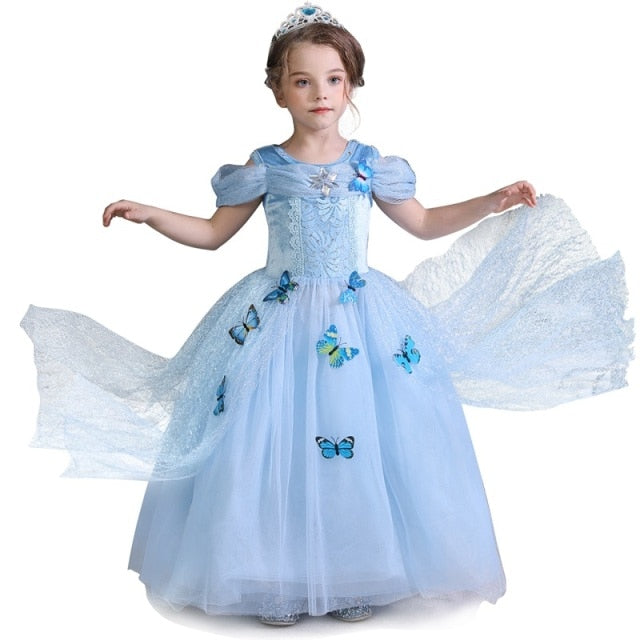 Princess Girl Dress Girl Children Christmas Party Costume For Kids Girls Clothes Fantasy Kids Ball Wear Dress Up