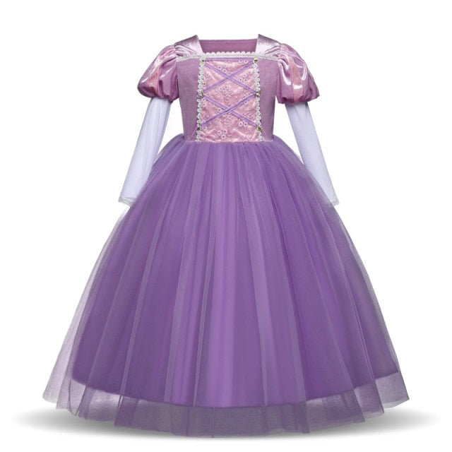 Princess Girl Dress Girl Children Christmas Party Costume For Kids Girls Clothes Fantasy Kids Ball Wear Dress Up
