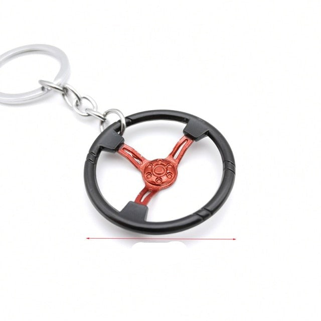 Creative gift car metal keychain turbo gear hub pendant brake disc shock absorber Pendant