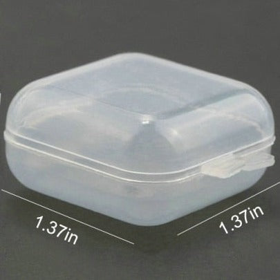 Transparent Plastic Storage Jewelry Box Compartment Adjustable Container For Beads Earring Box For Jewelry Rectangle Box Case