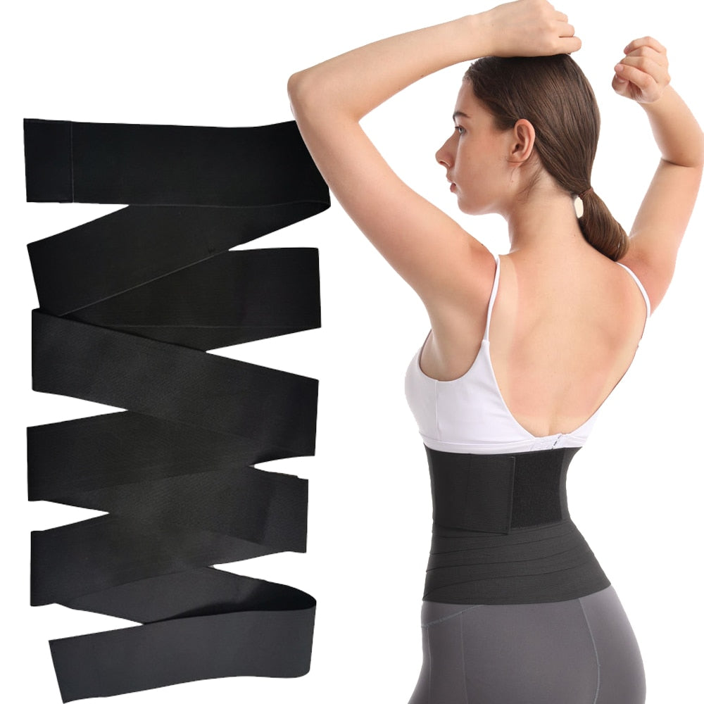 Bandage Wrap Waist Trainer Shapewear Belt Women Slimming Tummy Belt Corset Top Stretch Waist Cinchers Body Shaper