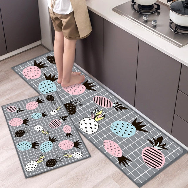 Fashion Simple Nordic Style Kitchen Mat Floor Carpet House Hold Carpet Long Strip Door Mat Modern Home Decor