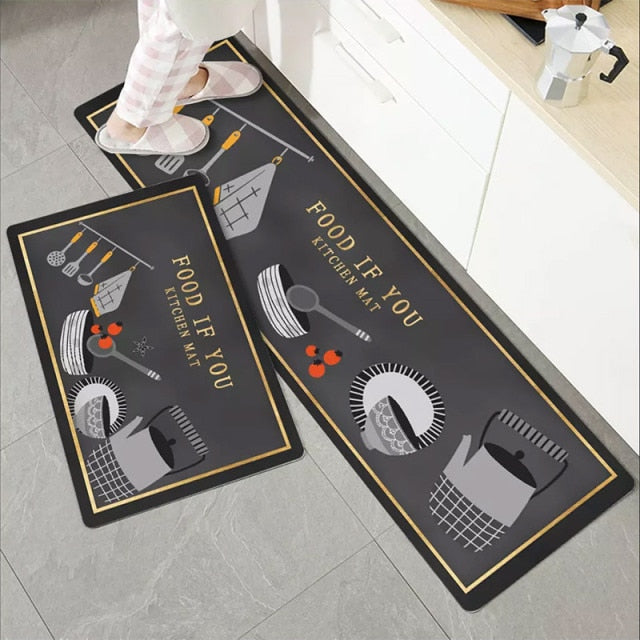 Fashion Simple Nordic Style Kitchen Mat Floor Carpet House Hold Carpet Long Strip Door Mat Modern Home Decor