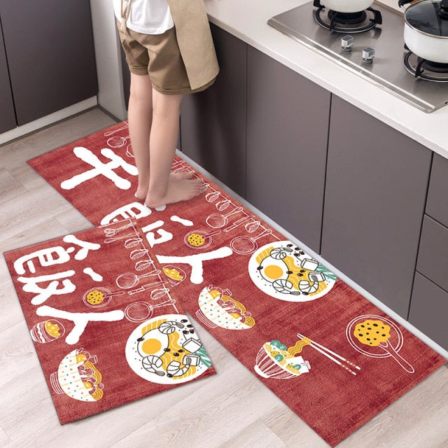 Fashion Simple Nordic Style Kitchen Mat Floor Carpet House Hold Carpet Long Strip Door Mat Modern Home Decor