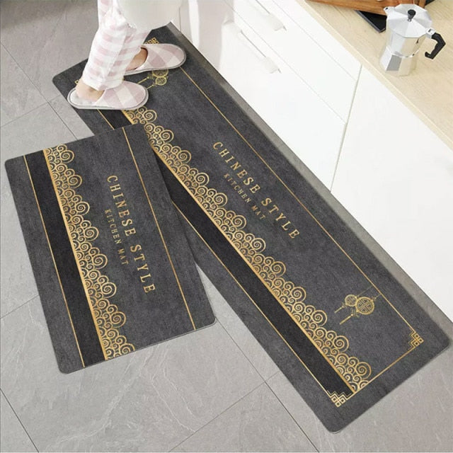 Fashion Simple Nordic Style Kitchen Mat Floor Carpet House Hold Carpet Long Strip Door Mat Modern Home Decor