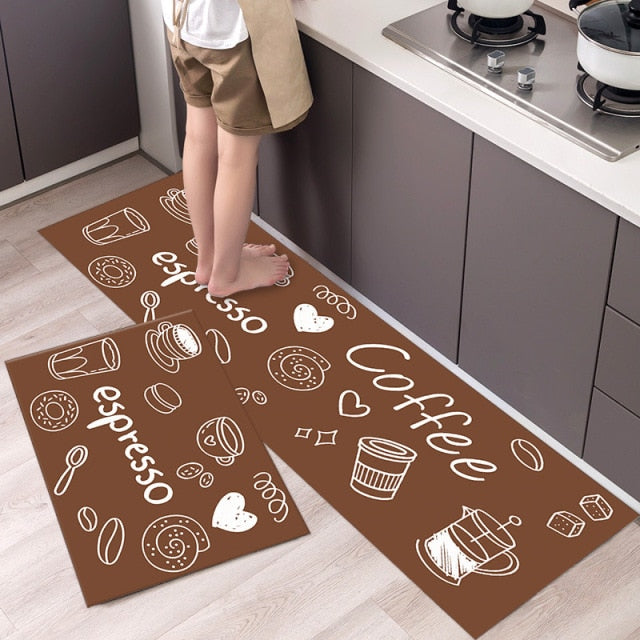 Fashion Simple Nordic Style Kitchen Mat Floor Carpet House Hold Carpet Long Strip Door Mat Modern Home Decor