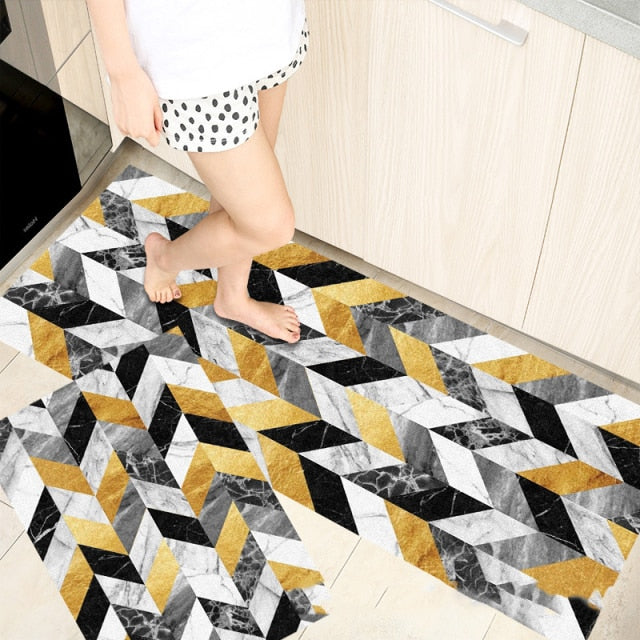 Kitchen Mat Antislip Bath Mat Soft Bedroom Floor Mat Living Room Carpet Doormat Kitchen Rug