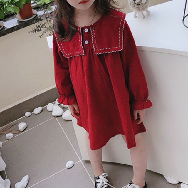 Children Dresses Palace Style Baby Kids Lace Embroidered Princess Party Dress For Girls