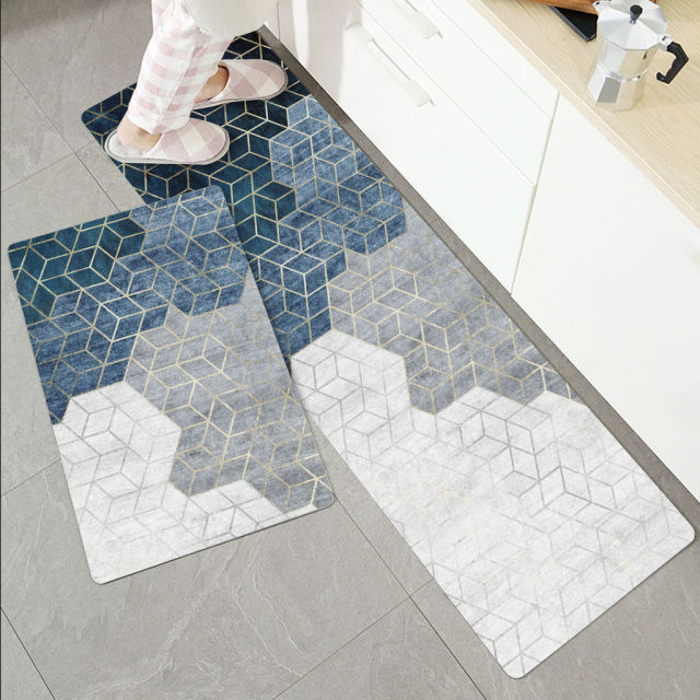 Anti-slip Kitchen Mat for Floor Modern Bath Carpet Entrance Doormat Tapete Fashion Absorbent Area Rugs Living Bedroom Prayer Pad