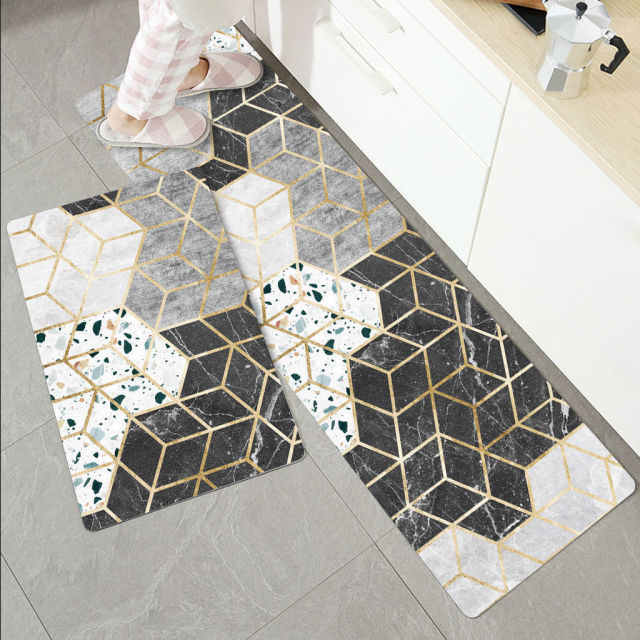 Anti-slip Kitchen Mat for Floor Modern Bath Carpet Entrance Doormat Tapete Fashion Absorbent Area Rugs Living Bedroom Prayer Pad