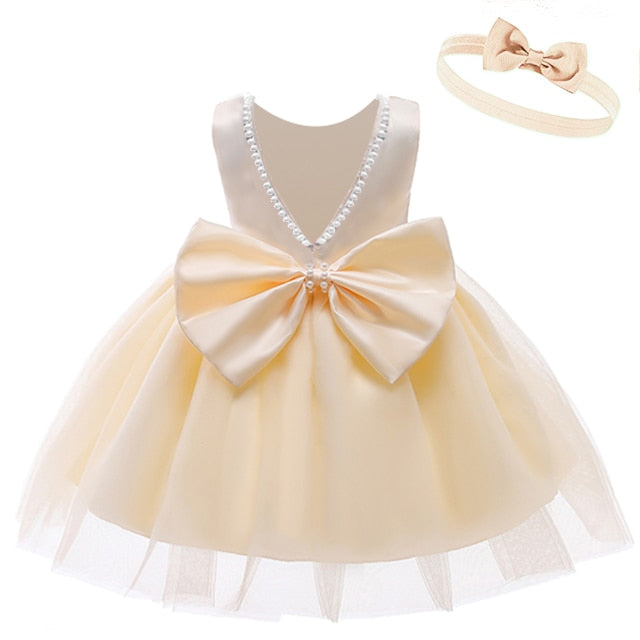 Newborn Dress For Girls Kids Christmas Dresses Baby Girls 1st Birthday Wedding Princess Dress For bridesmaids Infant Vestidos 2Y