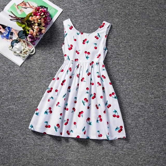 Summer Girls Clothes Kids Dresses For Girls Casual Wear Bling Star Sling Dress Baby Girl Party Children Clothing