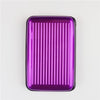 Men Aluminum Bank Card Holder Blocking Hard Case Wallet Solid Credit Card Anti-RFID Scanning Protect Card Holder