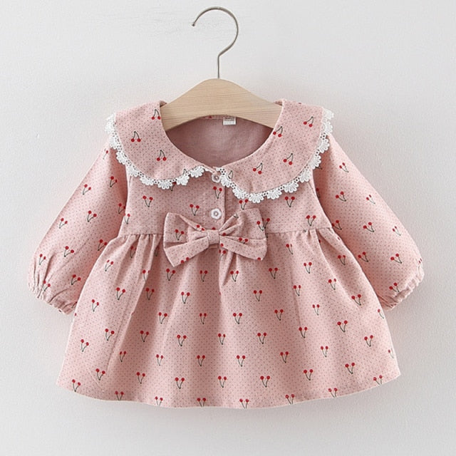 Baby Girl Dress Spring Baby Girl Princess Clothes Cute Girls Long Sleeve T-shirt Tops Cartoon Giraffe Dress 2pcs Suit