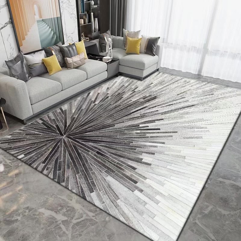 Geometric Carpet for Living Room Velvet Rug Kids Bedroom Bedside Rugs Soft Square Fluffy Carpets Home Sofa Table Decor Mat