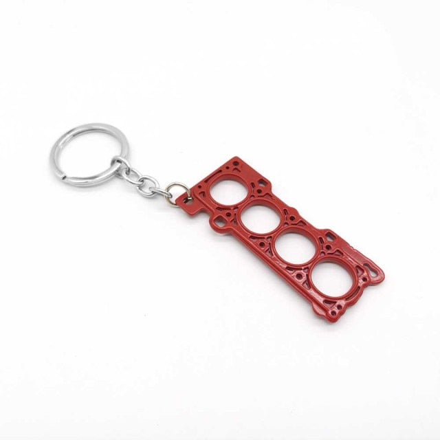 Creative gift car metal keychain turbo gear hub pendant brake disc shock absorber Pendant