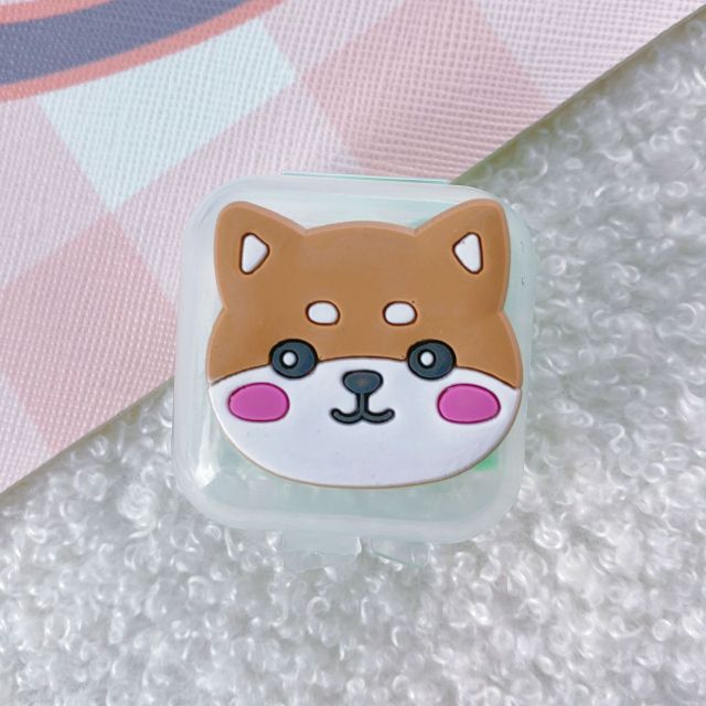 Cartoon Mini Transparent Jewelry Boxes Simple Fresh Girl Ring Necklace Storage Box Organizer Cute Portable Jewelry Organizer