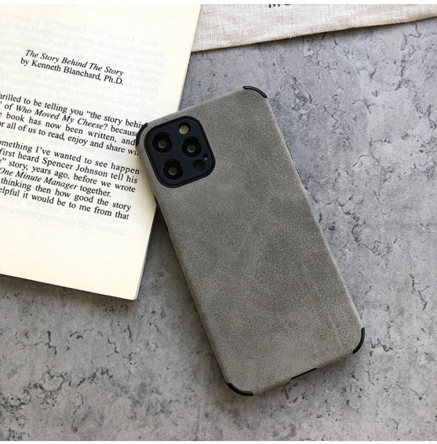 UTOPER Luxury Leather Case On For iPhone 11 12 Pro Max Mini XR XS Max X 8 7 Plus 13 Pro Max Soft Silicone Shockproof Back Cover