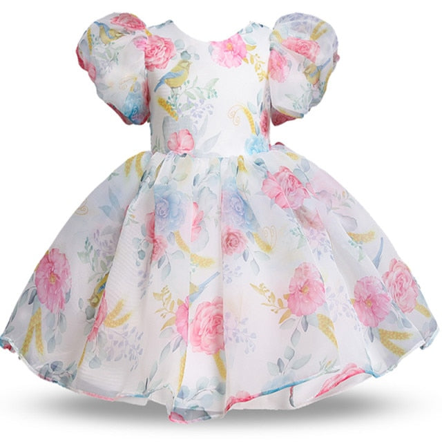 Princess Wedding Party Dress for Girls Tutu Evening Formal Dress Kids Dresses For Girls Ruffle Christmas Ball Gown Baby Clothes