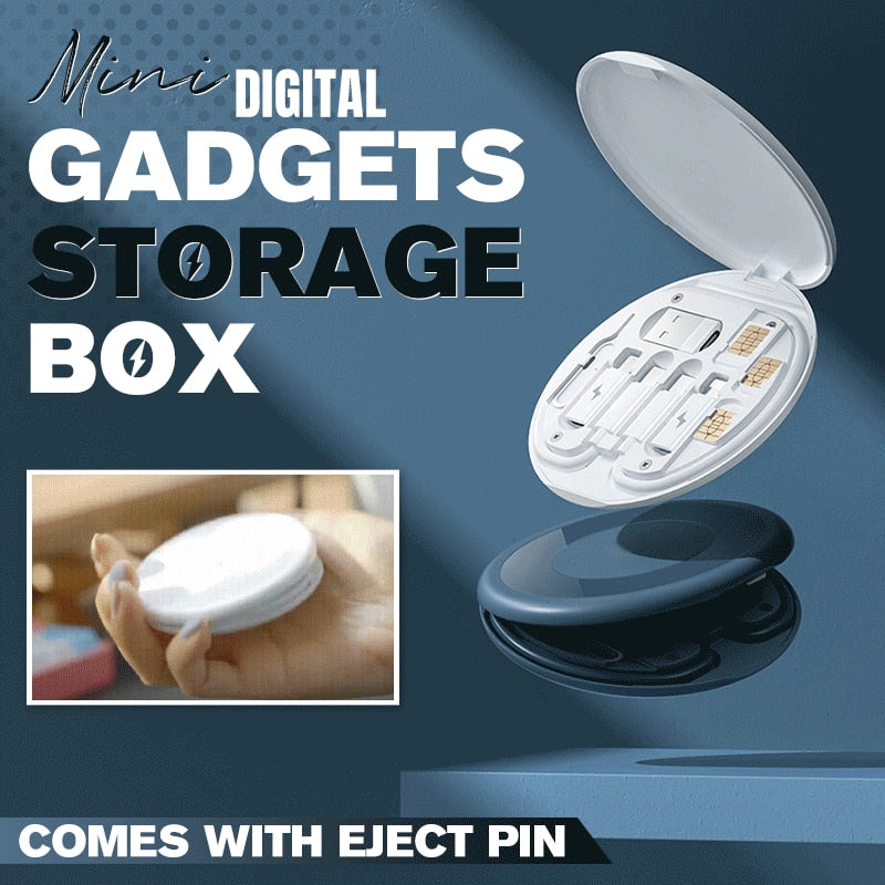 Mini Digital Gadgets Storage Box Waterproof Digital Storage Box Travel EVA Data Cable Battery Charger Portable Gadget Bag Pocket
