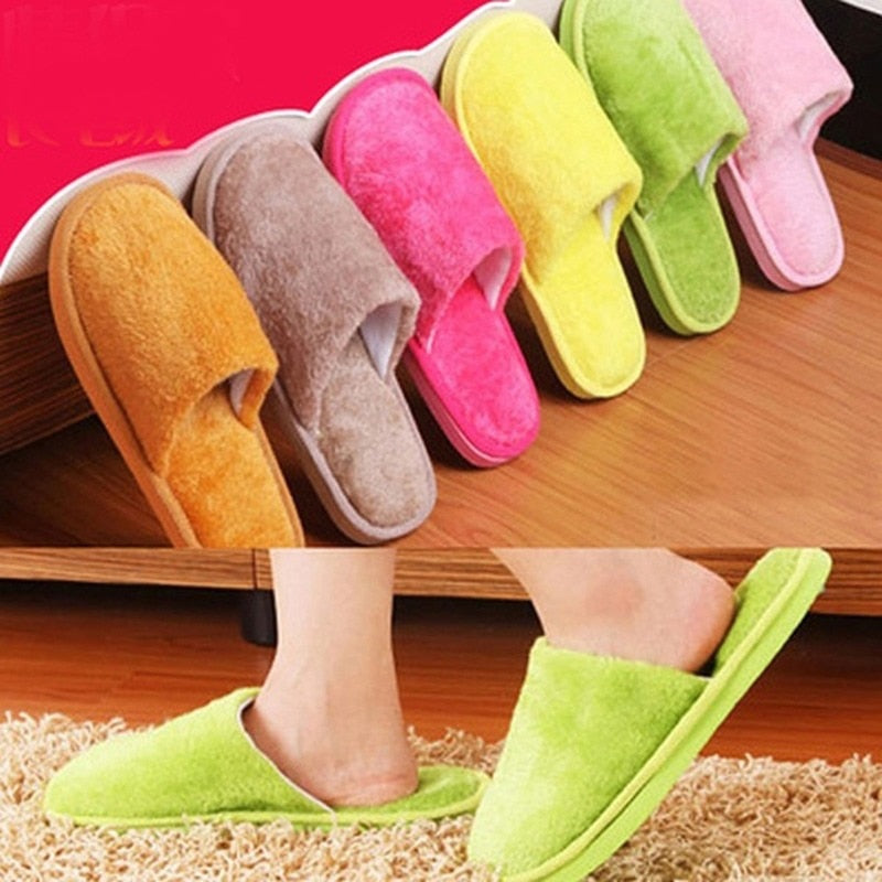 Slippers for home Push Soft Cotton Slippers women Hotel Travel Slipper Hospitality Footwear Slides For Bedroom Cute Slippers