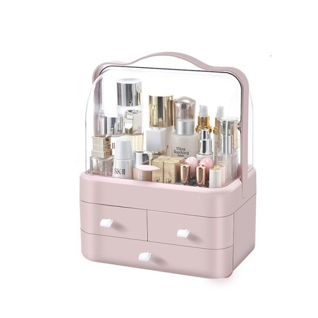 Cosmetics Storage Box Large Cosmetics Organizer Skincare Organizer Box  Makeup Storage Box Jewelry Storage Case Vanity Organizer