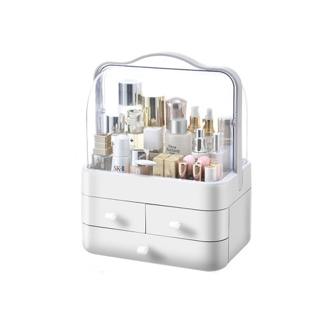 Cosmetics Storage Box Large Cosmetics Organizer Skincare Organizer Box Makeup Storage Box Jewelry Storage Case Vanity Organizer